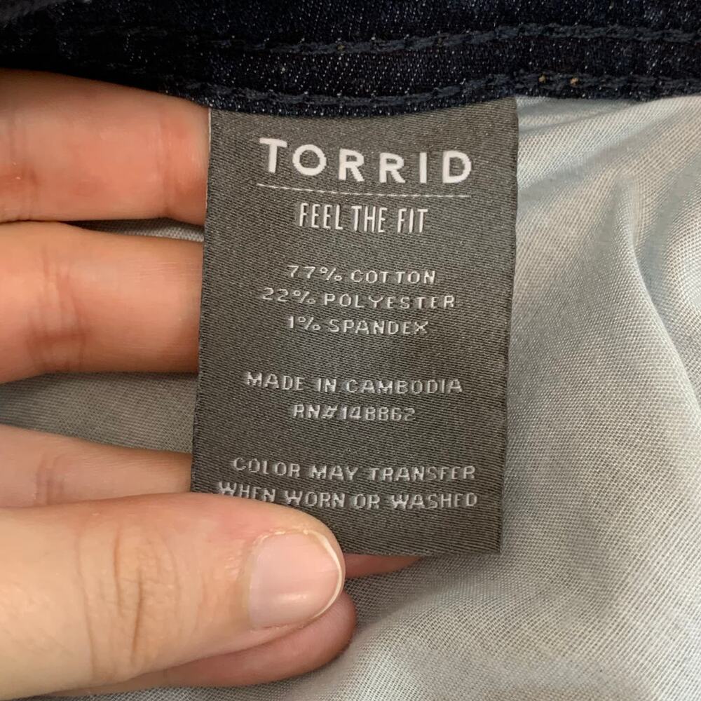 Torrid Luxe Slim Boot Super Stretch Rainstorm Jeans NWT Women's Sz 22R Casual - Picture 6 of 7